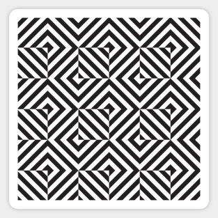 Opart geometric diamond pattern Magnet